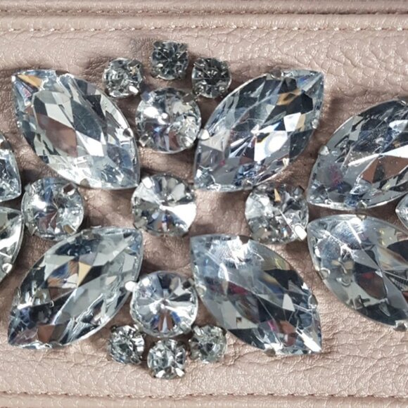 Kimche Blue Crossbody Purse Pastel With Crystals - Picture 3 of 7